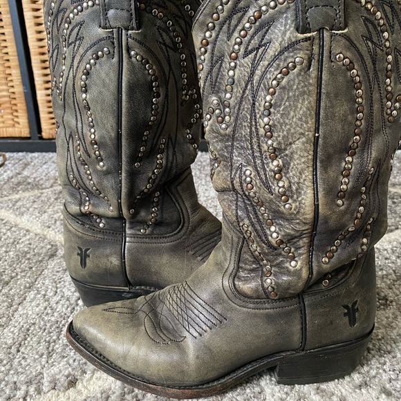 Frye studded cowboy boots. - Picture 2 of 2